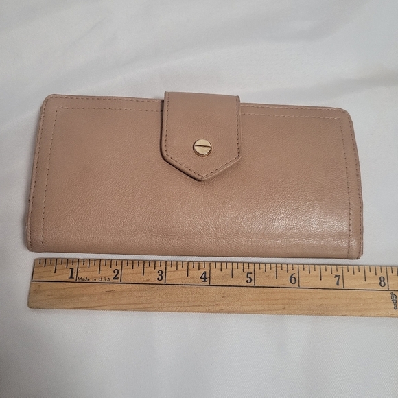 Antik Kraft Tan Beige Slim Low Profile Wallet - Picture 8 of 10